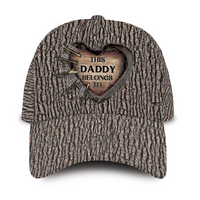 Personalized For Dad Love Hunting Tree Carving Cap 33238 thumb 1