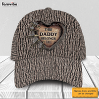 Personalized For Dad Love Hunting Tree Carving Cap 33238 thumb 1