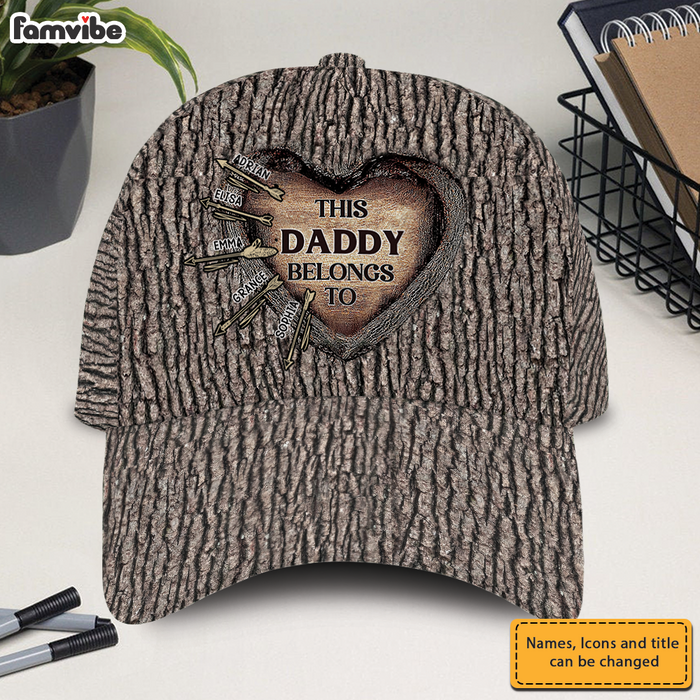 Personalized For Dad Love Hunting Tree Carving Cap 33238 1