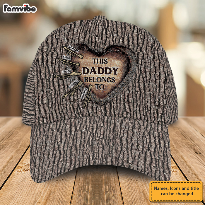 Personalized For Dad Love Hunting Tree Carving Cap 33238 1