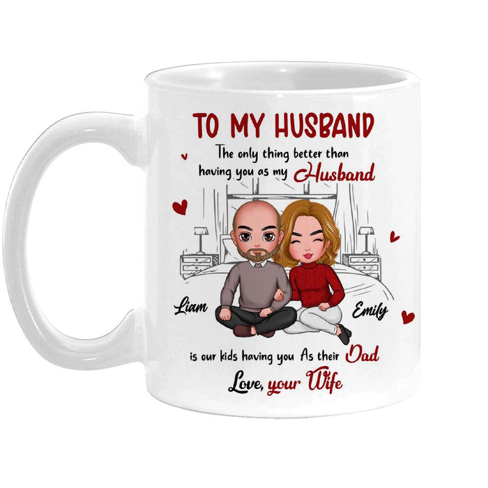 Personalized Gift For Husband Our Kids Dad Mug 33243 1