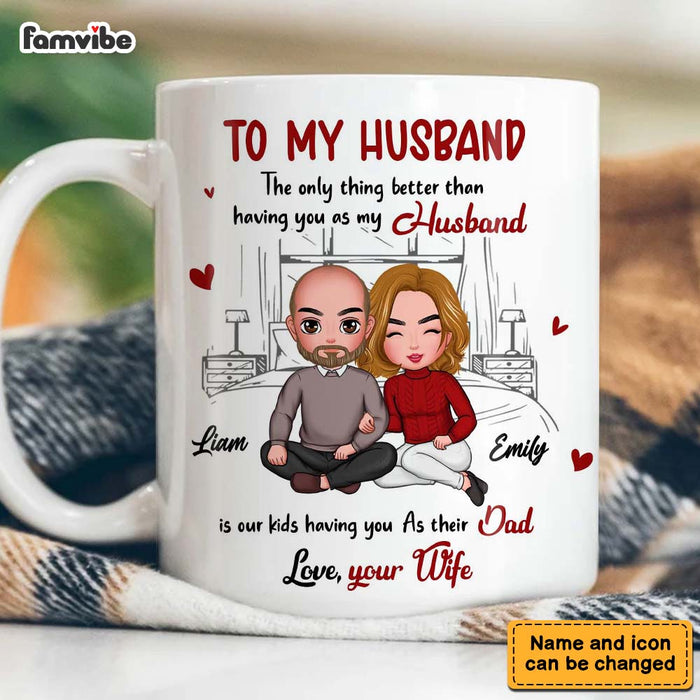 Personalized Gift For Husband Our Kids Dad Mug 33243 1