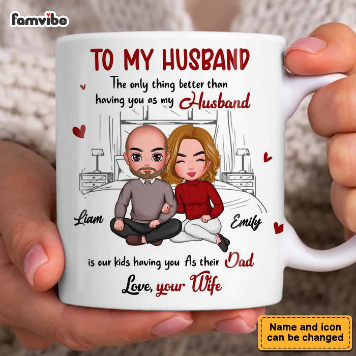 Personalized Gift For Husband Our Kids Dad Mug 33243 1