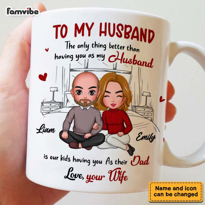 Personalized Gift For Husband Our Kids Dad Mug 33243 1