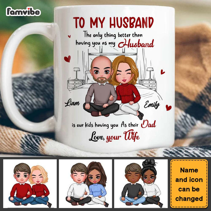 Personalized Gift For Husband Our Kids Dad Mug 33243 1