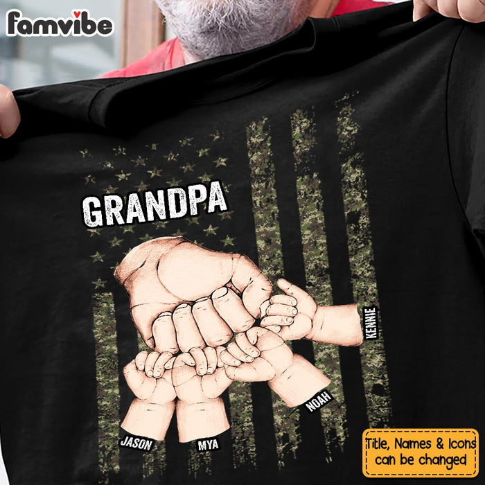 Personalized Gift For Grandpa Fist Bump Shirt - Hoodie - Sweatshirt 33244 1