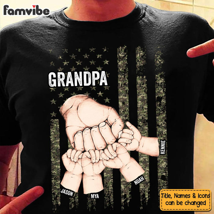 Personalized Gift For Grandpa Fist Bump Shirt - Hoodie - Sweatshirt 33244 1