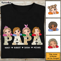 Personalized Gift For Papa and Dad Vintage Map Shirt - Hoodie - Sweatshirt 33245 thumb 1