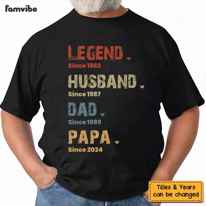 Personalized Gift For Grandpa Legend Since Shirt - Hoodie - Sweatshirt 33246 1
