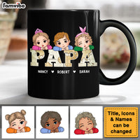 Personalized Gift For Papa and Dad Vintage Map Mug 33248 thumb 1