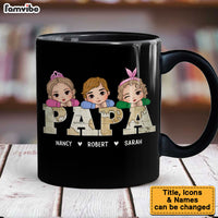 Personalized Gift For Papa and Dad Vintage Map Mug 33248 thumb 1