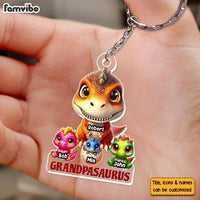 Personalized Gift For Papasaurus Acrylic Keychain 33249 thumb 1
