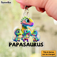 Personalized Gift For Papasaurus Acrylic Keychain 33250 thumb 1