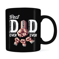 Personalized For Dad Grandpa Fist Bump Black Mug 33251 thumb 1