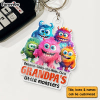 Personalized Gift For Grandpa Monsters Acrylic Keychain 33253 thumb 1