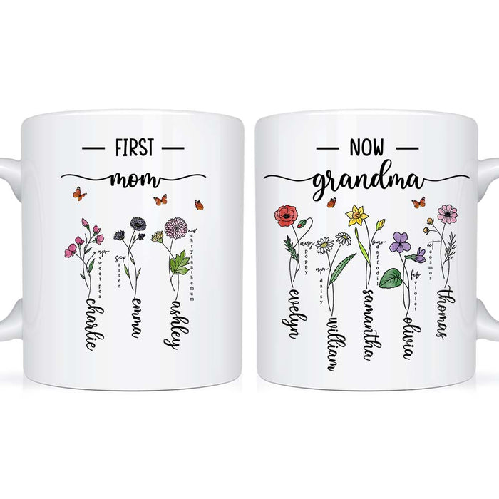 Personalized Gift For First Mom Now Grandma Mug 33254