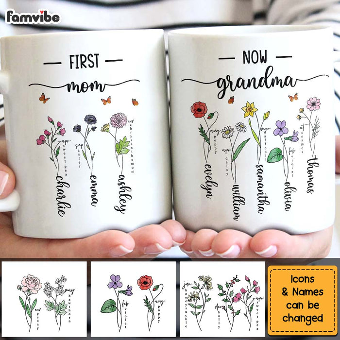 Personalized Gift For First Mom Now Grandma Mug 33254 1