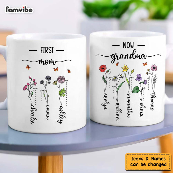 Personalized Gift For First Mom Now Grandma Mug 33254 1
