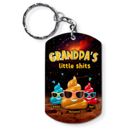 Personalized Gift For Grandpa Funny Little Sh*t Aluminum Keychain 33255 thumb 1