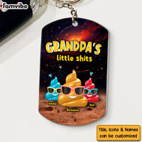 Personalized Gift For Grandpa Funny Little Sh*t Aluminum Keychain 33255 thumb 1