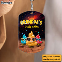 Personalized Gift For Grandpa Funny Little Sh*t Aluminum Keychain 33255 thumb 1