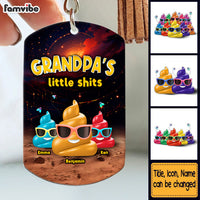 Personalized Gift For Grandpa Funny Little Sh*t Aluminum Keychain 33255 thumb 1