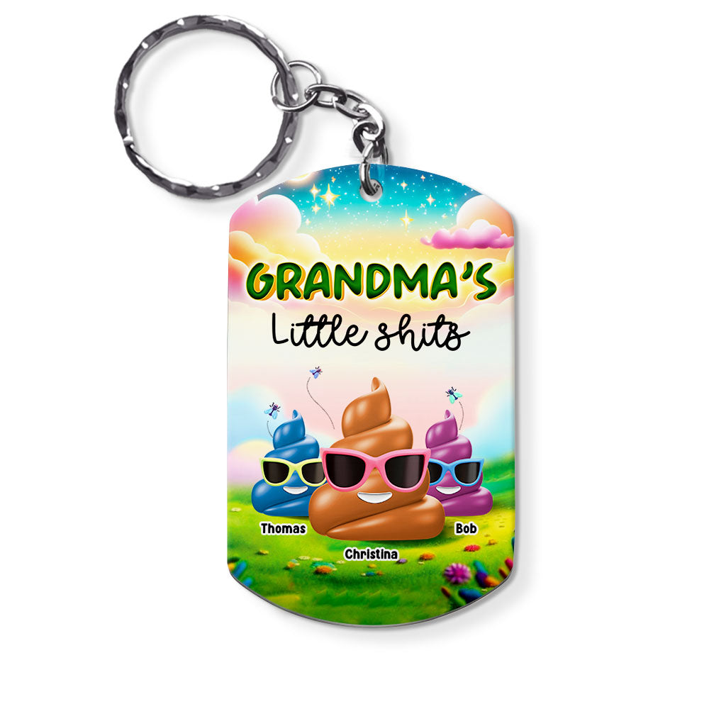 Personalized Gift For Grandma Funny Little Things Aluminum Keychain 33256 Primary Mockup