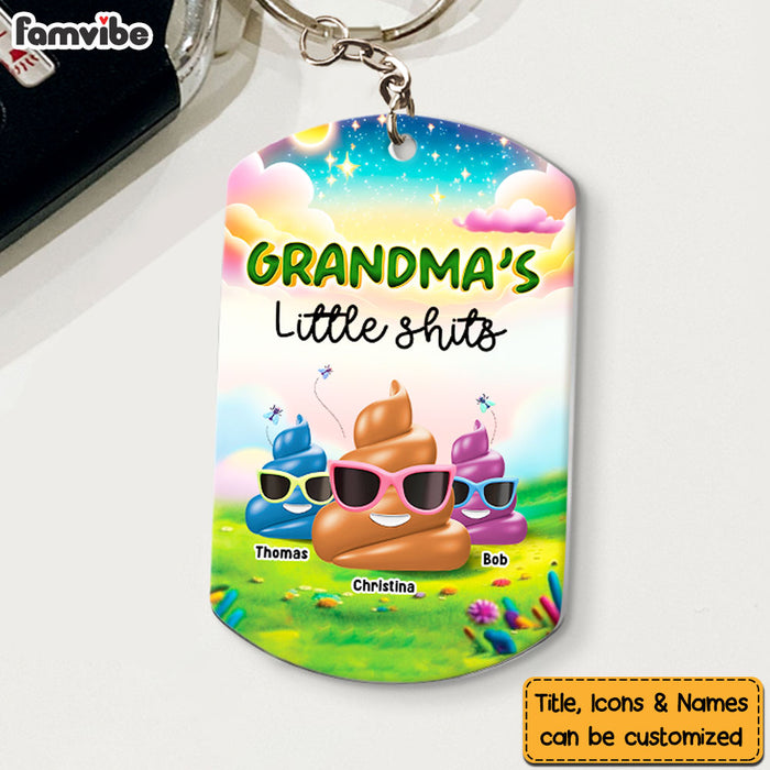 Personalized Gift For Grandma Funny Little Things Aluminum Keychain 33256 1