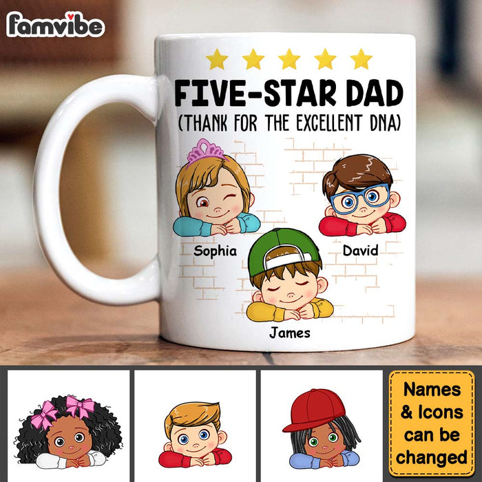 Personalized Dad Grandpa Thanks For The Excellent Dna Mug 33258 1