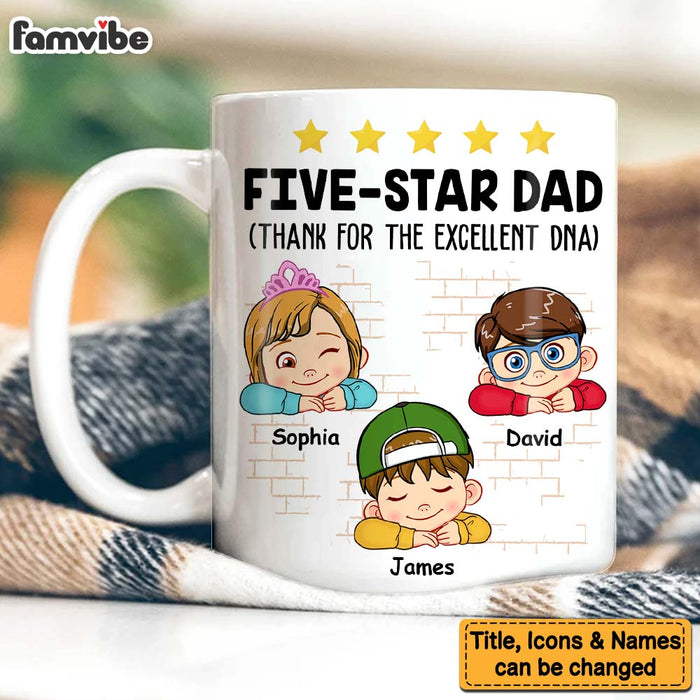 Personalized Dad Grandpa Thanks For The Excellent Dna Mug 33258 1