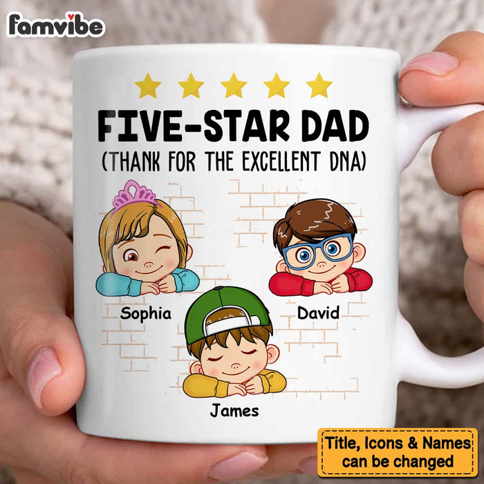 Personalized Dad Grandpa Thanks For The Excellent Dna Mug 33258 1