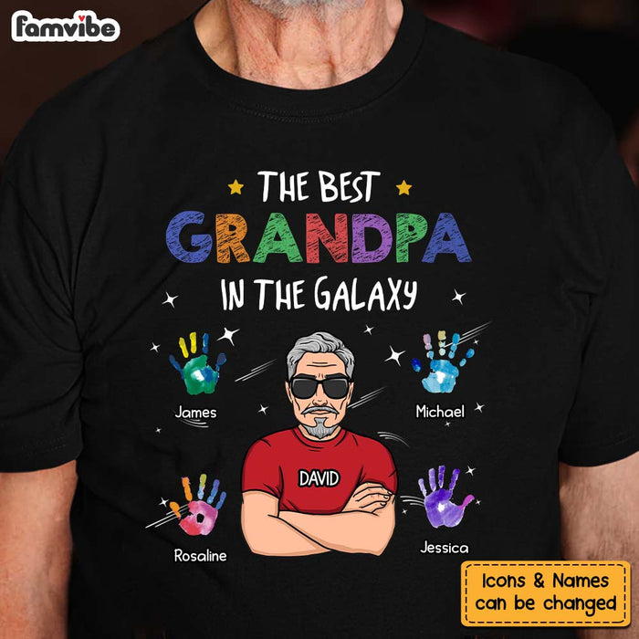 Personalized Gift For Grandpa In The Galaxy Shirt - Hoodie - Sweatshirt 33259 1