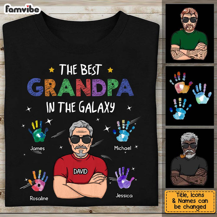 Personalized Gift For Grandpa In The Galaxy Shirt - Hoodie - Sweatshirt 33259 1