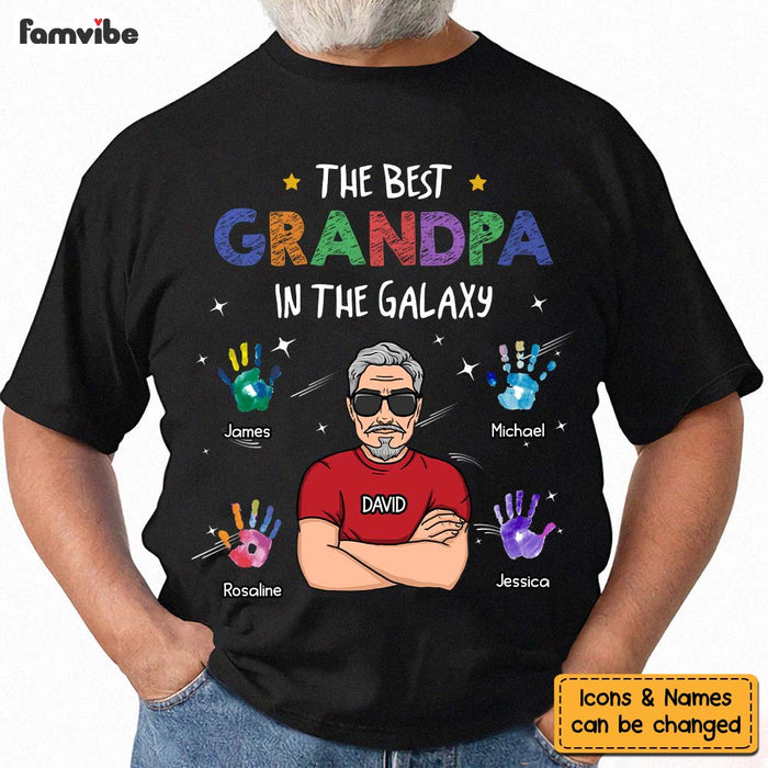 Personalized Gift For Grandpa In The Galaxy Shirt - Hoodie - Sweatshirt 33259 1