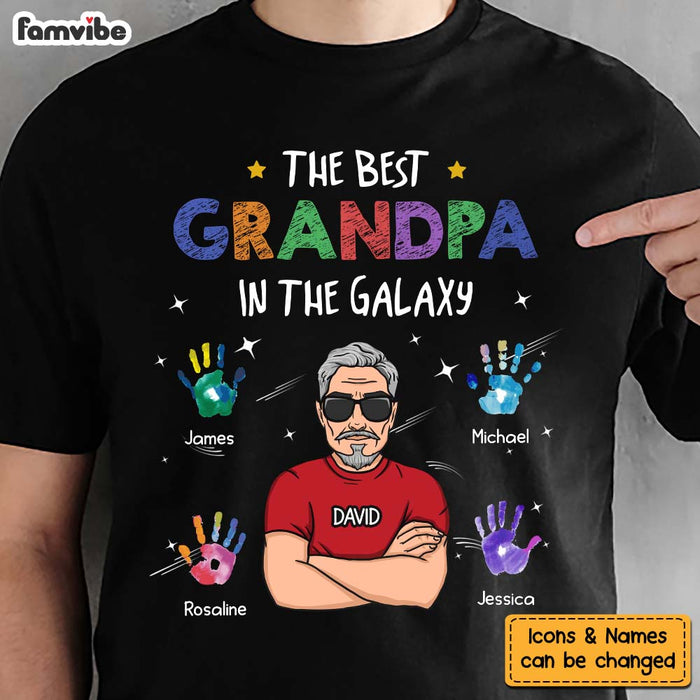 Personalized Gift For Grandpa In The Galaxy Shirt - Hoodie - Sweatshirt 33259 1