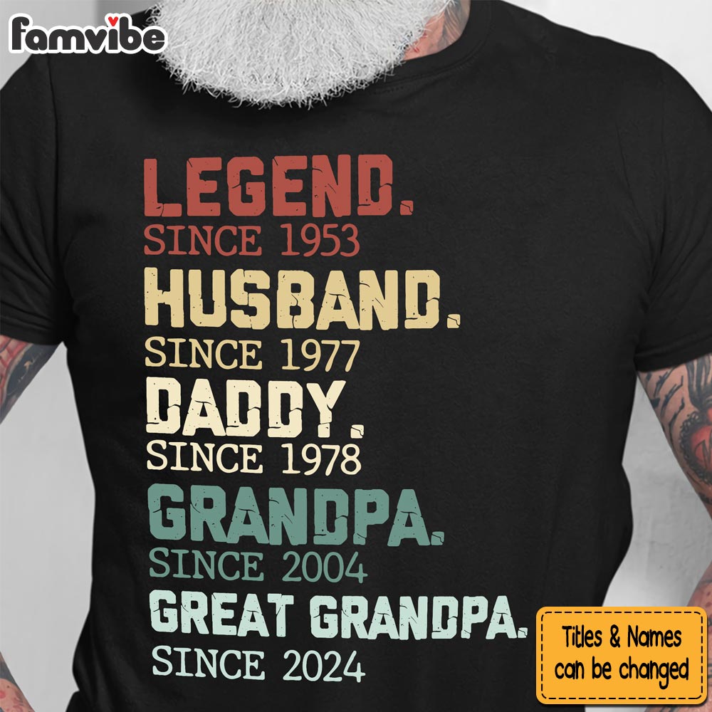 Personalized Gift For Great Grandpa Shirt Hoodie Sweatshirt 33264 Primary Mockup