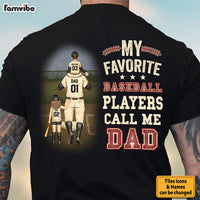 Personalized My Favorite Baseball Player Calls Me Dad Shirt 33265 thumb 1
