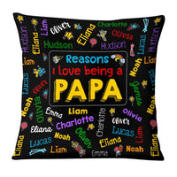 Personalized Gift for Grandpa Kids Name Word Art Pillow 33277 thumb 1