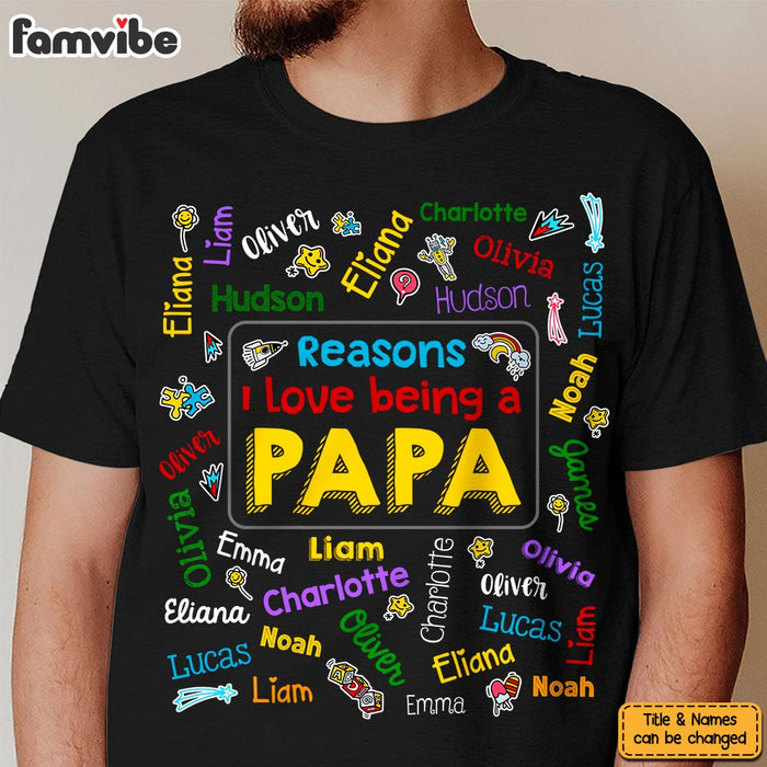 Personalized Gift for Grandpa Kids Name Word Art Shirt - Hoodie - Sweatshirt 33279 1