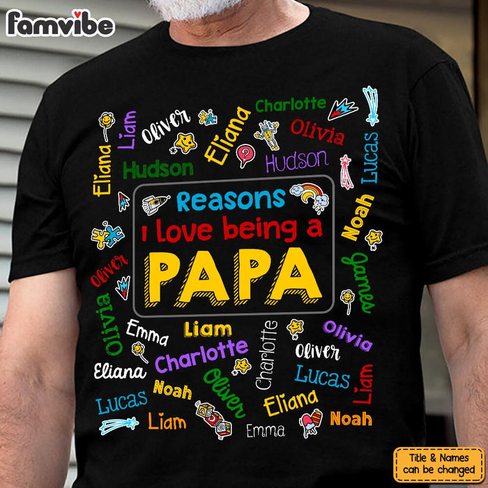 Personalized Gift for Grandpa Kids Name Word Art Shirt - Hoodie - Sweatshirt 33279 1