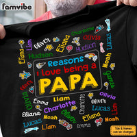 Personalized Gift for Grandpa Kids Name Word Art Shirt - Hoodie - Sweatshirt 33279 thumb 1