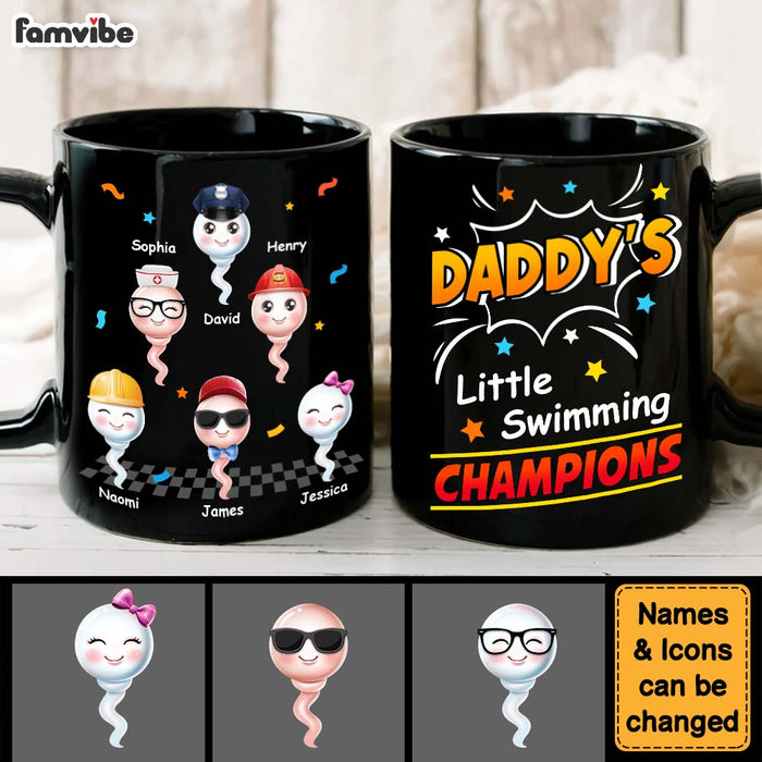 Personalized For Daddy Little Swimming Champions Mug 33288 1