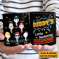 Personalized For Daddy Little Swimming Champions Mug 33288 thumb 1