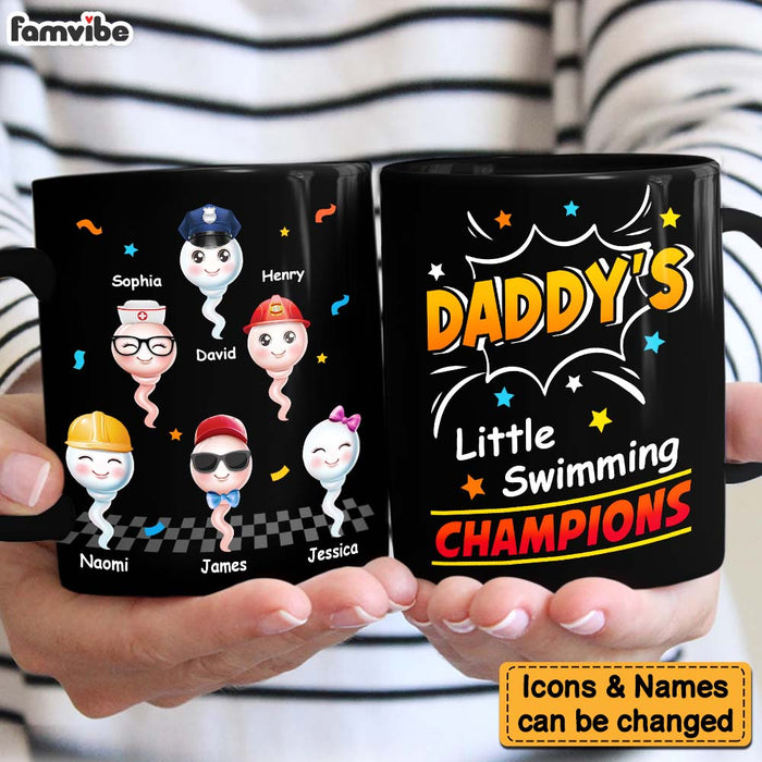 Personalized For Daddy Little Swimming Champions Mug 33288 1