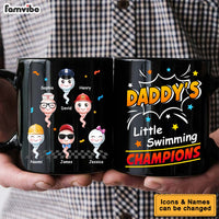 Personalized For Daddy Little Swimming Champions Mug 33288 thumb 1