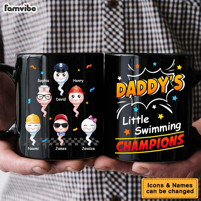 Personalized For Daddy Little Swimming Champions Mug 33288 1