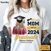 Personalized Gift For Mom Proud Mom Of A 2024 Graduate Shirt - Hoodie - Sweatshirt 33289 thumb 1