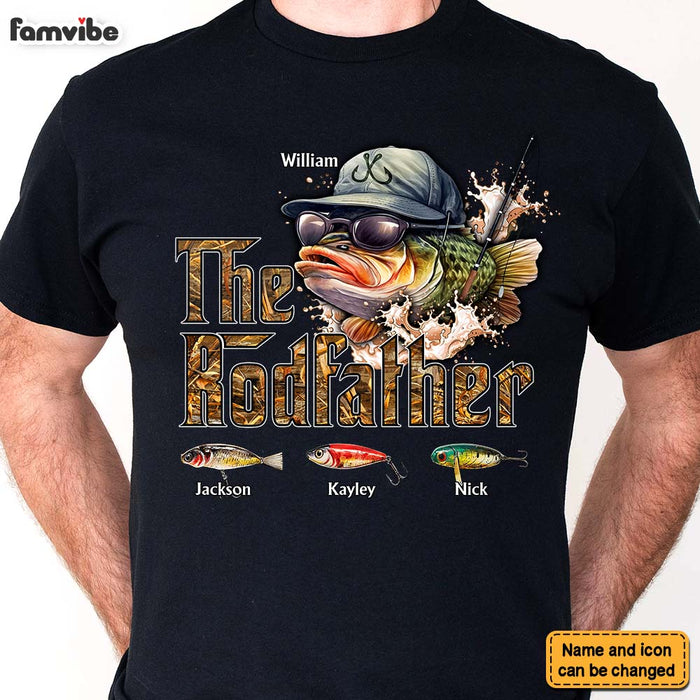Personalized Gift For Rodfather Fishing Pun Shirt - Hoodie - Sweatshirt 33290 1