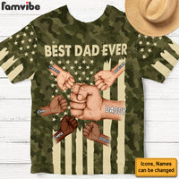 Personalized Gift For Dad Camo Fist Bump All-over Print T Shirt - Hoodie - Sweatshirt 33304 thumb 1