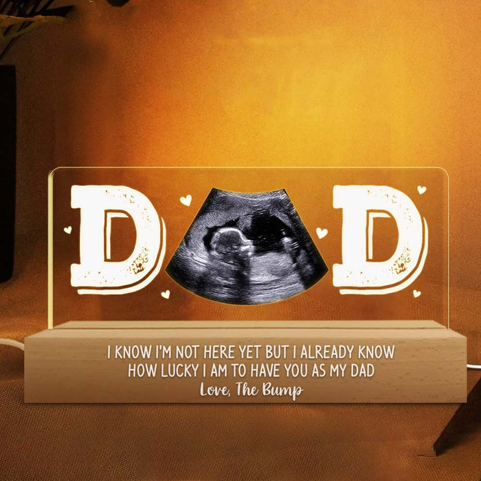 Personalized Gift For First Father's Day Acrylic Name Night Light 33310 1